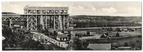 Klapp-AK Niederfinow, Schiffshebewerk in der Totalansicht