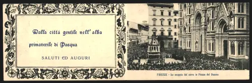 Klapp-AK Firenze, Lo scoppio del carro in Piazza del Duomo