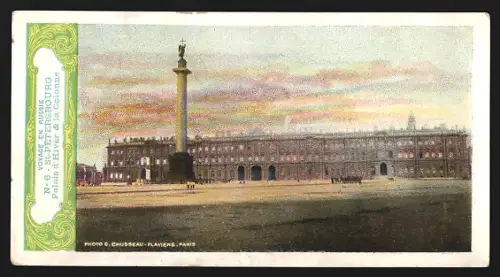 Mini-AK St.-Pétersbourg, Palais d`Hiver & la Colonne