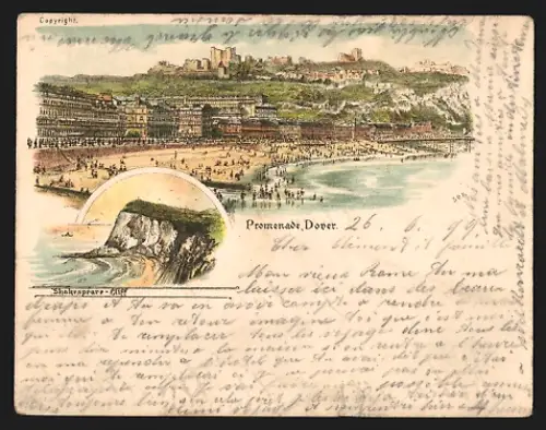 Mini-AK Dover, Promenade, Shakespeare Cliff