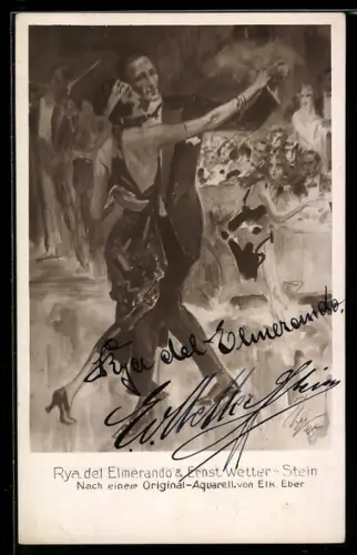 AK Rya del Elmerando und Ernst Wetter-Stein beim Tanz