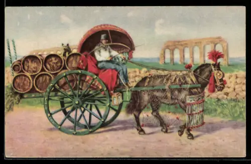 AK Roma, Carro da vino, Costumi Romani