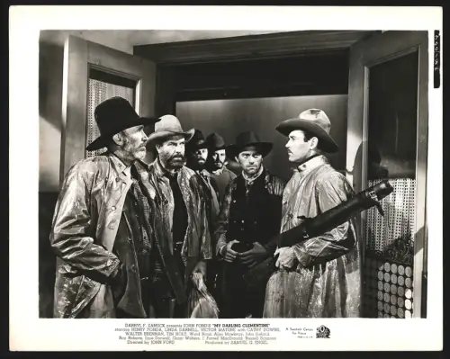 Fotografie Schauspieler Henry Fonda in einer Szene des Films Mein Liebling Clementine, Grossformat 22 x 27cm