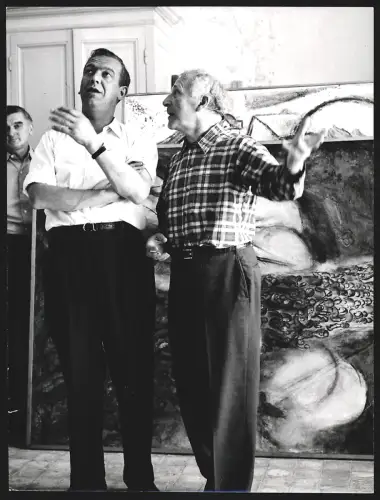 Fotografie Jüdischer Maler Marc Chagall im Gespräch