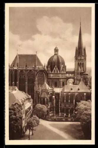 AK Aachen, Münster, Ganzsache WHW Winterhilfswerk