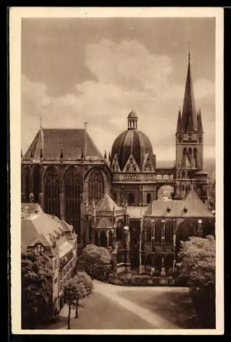 AK Aachen, Münster, Ganzsache WHW Winterhilfswerk