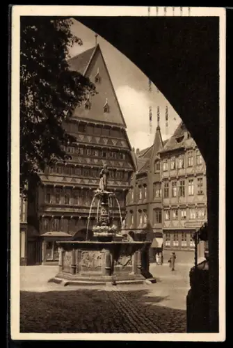 AK Hildesheim, Knochenhauer Amtshaus, Ganzsache WHW Winterhilfswerk