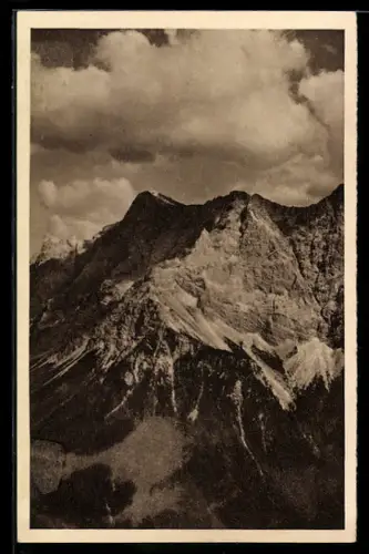 AK Zugspitze, Blick zur Zugspitze, Ganzsache WHW Winterhilfswerk