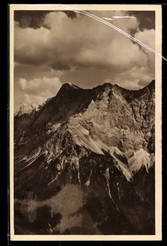AK Zugspitze, Blick zur Zugspitze, Ganzsache WHW Winterhilfswerk