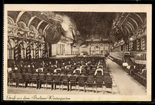 AK Berlin, Gasthof Berliner Wintergarten, Ganzsache