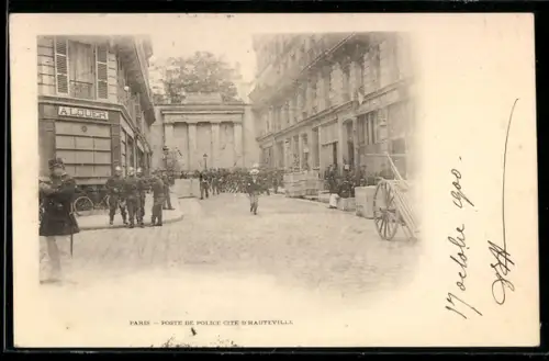 AK Paris, Belagerung Fort Chabrol, Poste de Police Citè D`Hauteville