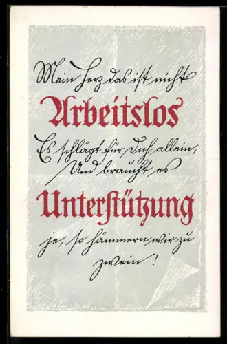 AK Mein Herz das ist nicht arbeitslos, es schlägt für dich allein