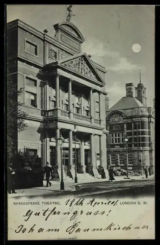 Mondschein-AK London, Shakespeare Theatre