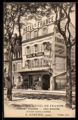 AK Trouville, Hôtel de France