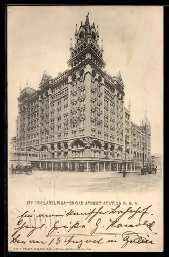 AK Philadelphia, PA, Broad Street Station P. R. R