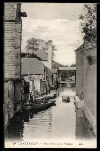 AK Canterbury, River Stour from Westgate
