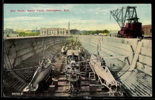 AK Charleston, SC, Dry Dock, Navy Yard