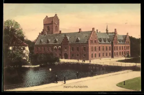 AK Herlufsholm, Internatsgebäude am Teich