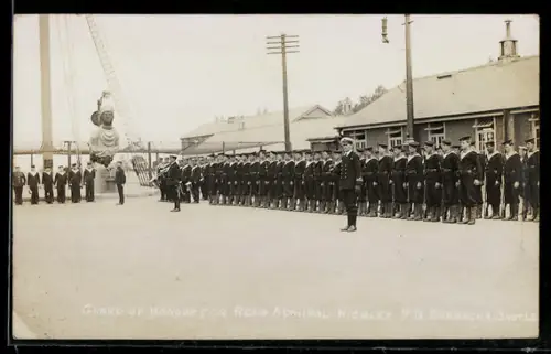 AK Shotley, Guard of Honour for Rear Admiral Hickley, R. N. Barracks
