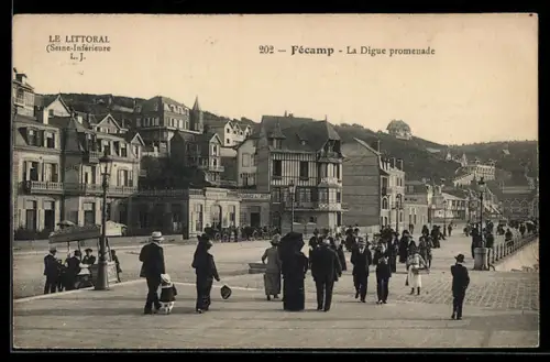 AK Fécamp, La Digue promenade