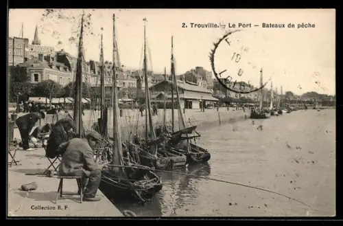 AK Trouville, Le Port, Bateaux de pêche