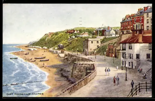 Künstler-AK Cromer, East Promenade
