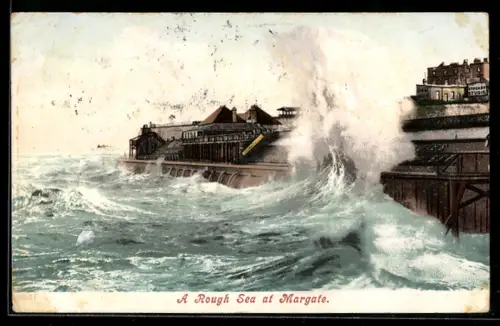 AK Margate, A Rough Sea at Margate