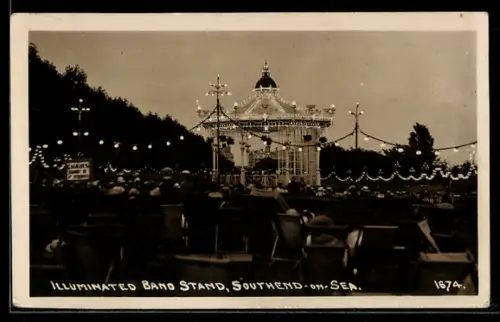 AK Southend-on-Sea, Illuminated Band Stand