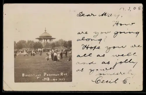 AK Peckham Rye, Bandstand