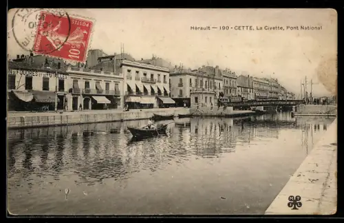 AK Cette, La Civette, Pont National