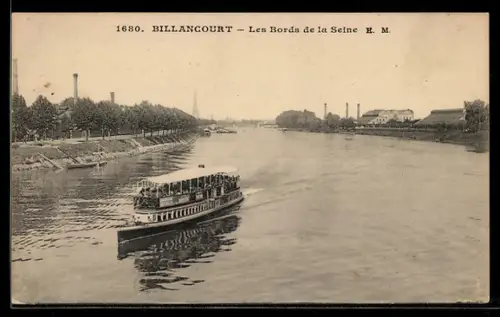 AK Billancourt, Les Bords de la Seine
