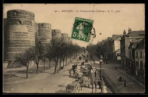 AK Angers, Le Boulevard du Château