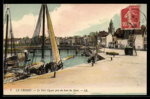 AK Le Croisic, Le Port Ciguet pris du bout du Quai