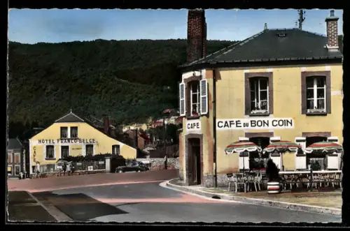 AK Montherme /Ardennes, Café du Bon Coin et Hôtel Franco-Belge