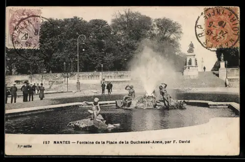 AK Nantes, Fontaine de la Place de la Duchesse-Anne