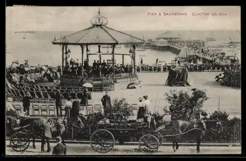 AK Clacton on Sea, Pier & Bandstand