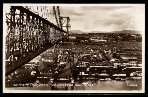 AK Newport, Panorama from Transporter Bridge