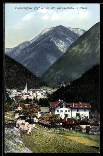 AK Franzensfeste, Totalansicht aus der Vogelschau