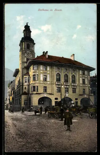 AK Bozen, Ansicht vom Rathaus
