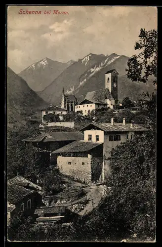 AK Schenna, Ortspartie Dorfstrasse