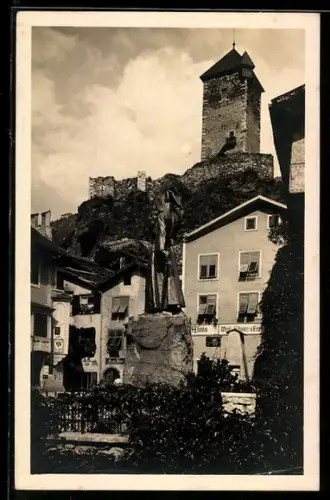 AK Klausen, Häuseransichten mit Burg