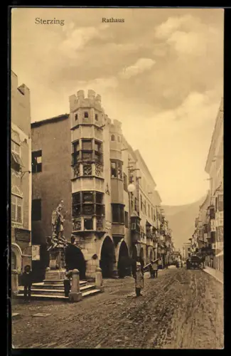 AK Sterzing, Strassenpartie am Rathaus