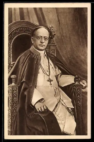 AK Papst Pius XI. Portrait