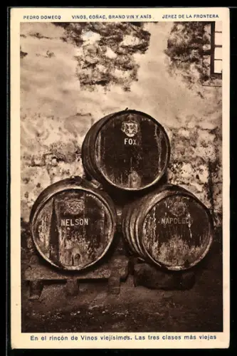 AK Jerez de la Frontera, en el rincon de Vinos viejisimos, las tres clases mas viejas