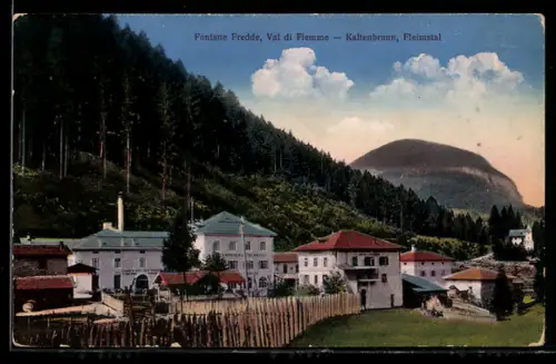 AK Kaltenbrunn, Ortspartie am Waldrand