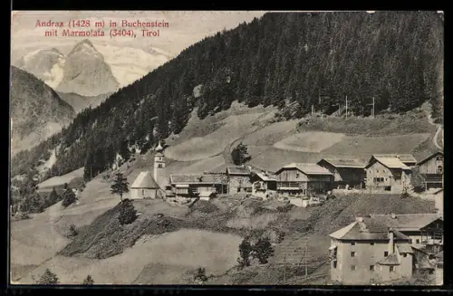 AK Andraz, Totalansicht mit Marmolata