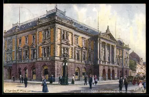 Künstler-AK Charles F. Flower: Düsseldorf, Städtische Turnhalle