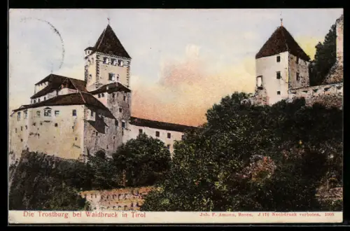 AK Waidbruck, Blick auf die Trostburg