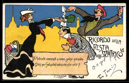 AK Turin, Ricordo della Festa delle Matricole, studentische Szene