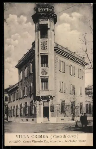AK Torino, Villa Crimea, Casa di cura, Corso Vittorio Em. oltre Po no. 5